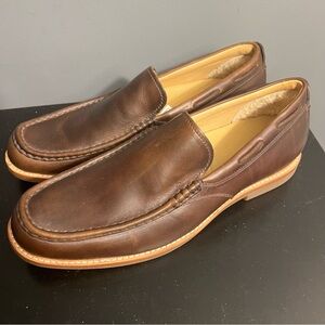 UGG Men's Via Ponte Brown Leather Slip-On Loafers sz 9.5